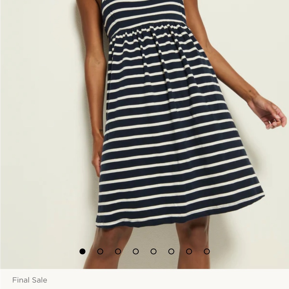 Striped Navy and White Dress NWT